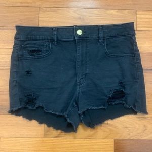 American Eagle super stretch black jean shorts!